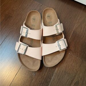 Pink Vegan Birkenstocks
